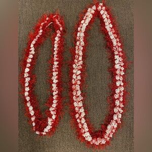 Pikake feather lei two strand crochet